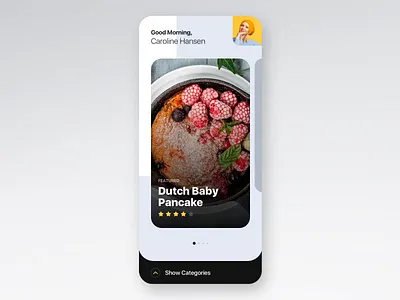 Cookbook App Interactions animation app clean concept cookbook design food interaction ios minimal principle receipt sketch ui ux