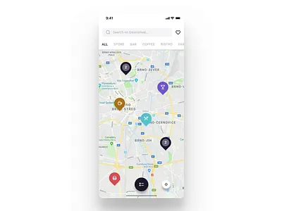 Gastromapa animation branding clean food food app gastro gastronomy ios iphone x logo map maps minimal minimal animation ui ux
