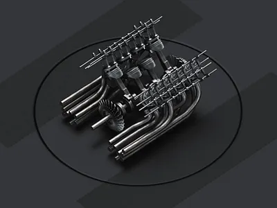 Engine 3d 3d art animation c4d cinema 4d engine octane process