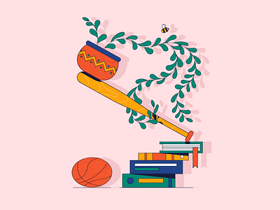 36 Days of Type - B 36 days of type animation character flat icon illustration loop motion shadow texture typography vector