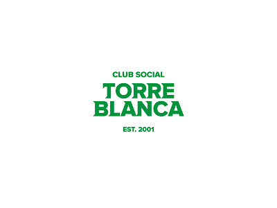 Torre Blanca — Club social brand brand design brand identity branding club social football football club futbol green logo soccer social