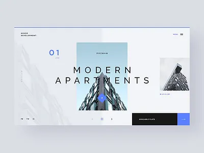 #40.1 Shots for Practice animation apartment building clean concept design developer flat graphic home homepage house minimalism modern motion slider transition ui ux website