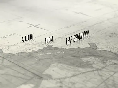 Shannon Main Title animation design documentary film ireland main title map mograph motion design motion graphics title design type typeography
