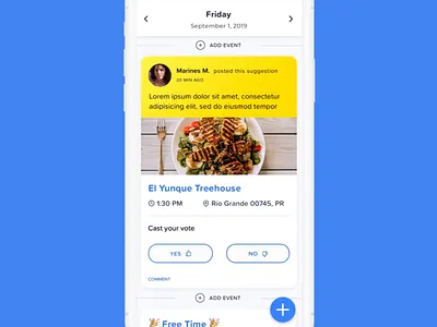 iPhone X Travel App (Passion Project pt 2) card card animation iphone x social suggestions travel travelapp voting