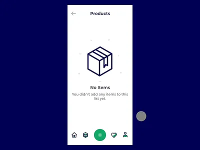 Choose Product Action Sheet View - Interaction Design activity view add animation app bottom sheet design empty empty state interaction interface invision invision studio ios new page prototype tab bar ui ux view