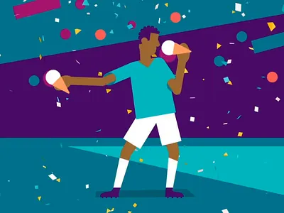 World Cup goal giveaway animations animation art direction celebrations concept design flat football illustration social media vector world cup