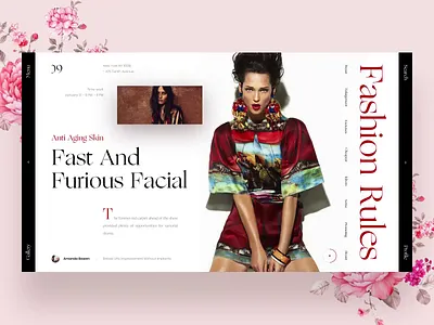 RORO book design fashion interface minimal news photo slide typography ui web