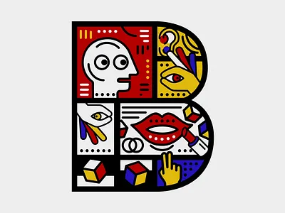 36 Days of Type — B 2d animation 36days 36daysoftype 36daysoftype b adobe after effects animated animation animation 2d bauhaus collaboration colors graphic design illustration loop motion motion design motion graphics type typography