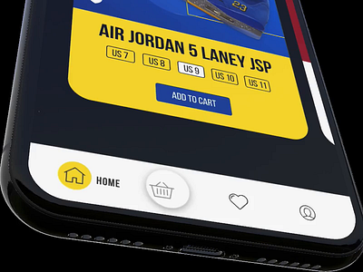 Bottom Bar Navigation freebies adobe xd animation app bottom bar cart favorite freebie icon interaction ios jordan mobile navigation bar nike patten profile rotato tab toolbar uiux