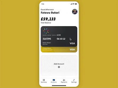 Banking App animation app apple dailyui design illustration minimal typography ui ux uxdesign