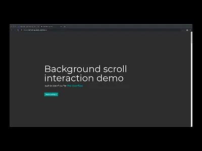 Background scroll interaction animation animations css html interaction web design webflow