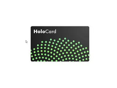 Holographic Card css css animation interaction design javascript ui design