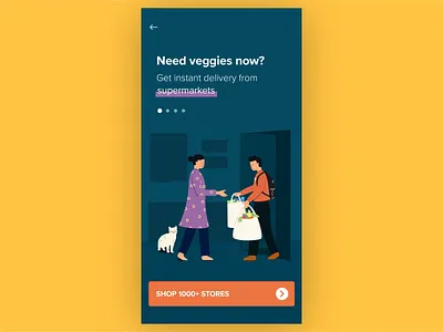 Swiggy Stores Onboarding - Live Illustrations after effects animation design gif grocery illustration motion onboarding stores swiggy ui ux walkthrough
