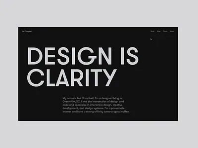 WIP Portfolio Animations case study clean dark design minimal portfolio product ui user interface ux web web design website work