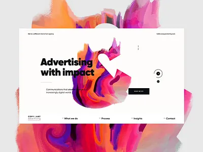 Copy & Art Website Redesign animation clean design gsap interaction design typogaphy ui ux web