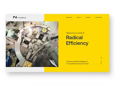 Homepage animation artificial intelligence branding ui ux web website