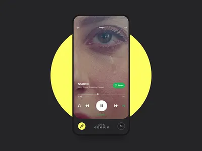 Vertical Video Mode animation app apple cards genius gif interaction ios iphone x lyrics minimal motion music player playlist spotify ui ux vertical video