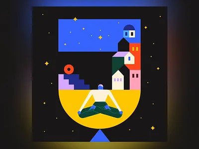 J 36daysoftype 36daysoftype j balance blocks building building blocks character character design geometric geometry meditation mindfulness minimal