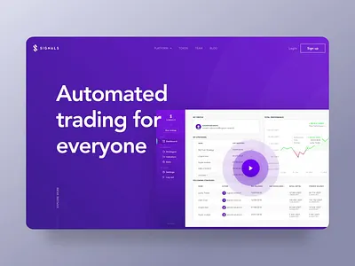 Signals - Website Animation after effects animation dark design interface ios minimal motion ui ux uxui web website white