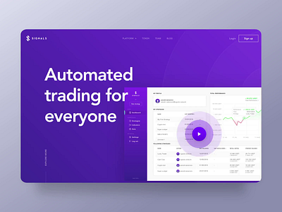 Signals - Website Animation after effects animation dark design interface ios minimal motion ui ux uxui web website white