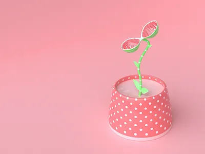 Carnivorous Plant 3d animation candy design illustration pixelart plant web website