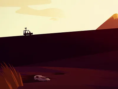 Hitchhikers - studio pigeon short movie 2d after effects animation animation animation studio background design car cars festival animation gif illustration journey landscape road short movie studio pigeon toon boom animation