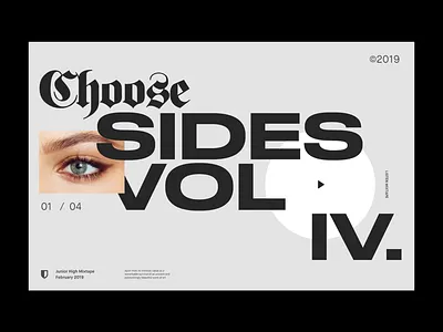 Choose Sides Mixtape clean design grid header layout minimal modern simple typo typography web website whitespace