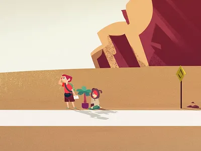 Hitchhikers - animated short movie 2d animation animation studio animation test cel animation character character animation character design character designs frame by frame gif hitchhikers illustration motion design rough animation sketch studio pigeon