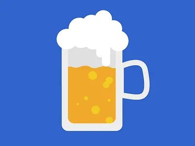 Animated Beer 100daysofmotion 2d 2d animation adobe illustrator after effects beer design illustration motion design motion graphics vector