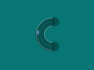 36 Days of Type - C animation design gif illustration ui