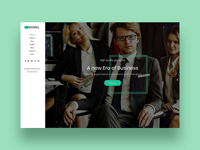 Barrel Business animation blog business corporate creative finance interaction landing magazine minimal slider themeforest ui ux web webdesign wordpress