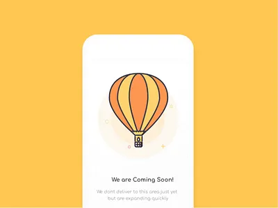 Empty States animation design empty cart empty states hot air ballon illustration mobile animation no booking no internet ui ux vector visual