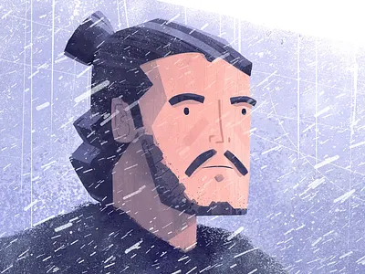 Winter is coming 2d animation after effect animation game of thrones got illustration isobar john snow