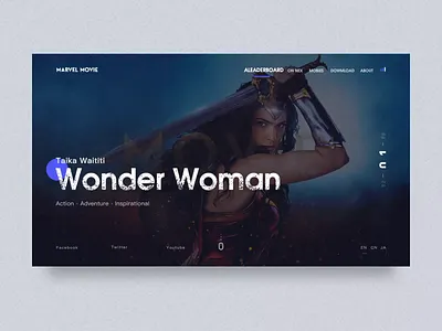 Marvel Movie Web ui ux website 品牌 应用 设计