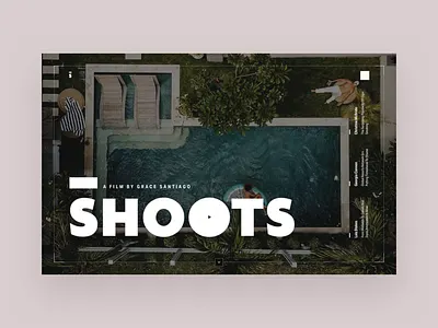 Shoots branding design homepage journal landingpage layout typography ui ux webdesign website