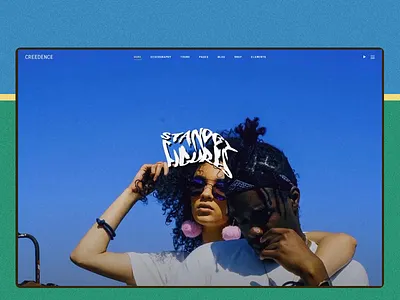 Bywater alternative blue creative design green indie lo fi music ui ux webdesig wordpress