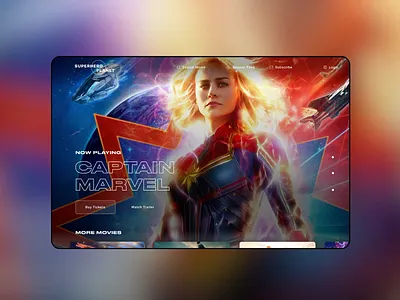 Superhero Planet - Landing aftereffects animation inspiration interface design landing page marvel movie principle superhero transition ui ux design web