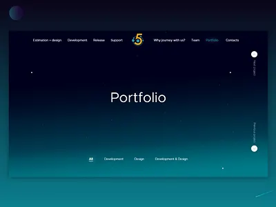 Portfolio animation design development company portfolio portfolio block space theme ui ui ux design ui animation