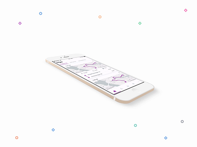 Spark Main Screens 3d animation after effect animation app car auto car app car care connected car gif ios map app maps navigation tab navigation ui