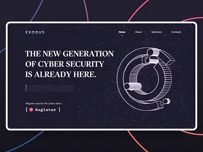 Web Security Service Website animation design design studio graphic design illustration interaction interface ui ux web website