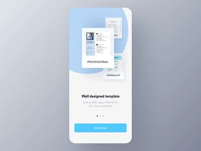 EZY - CV Builder App ( Walkthrough) android animation app builder case study cv app cv maker cv template design easy cv maker interaction ios job app luova studio micro interaction resume ui ux walkthorugh