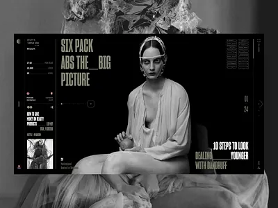 Don't Take Me to the Moon book design fashion interface minimal news photo slide travel typography ui web