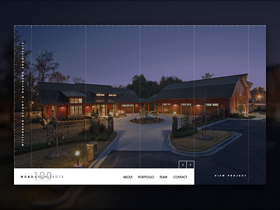 WD&D Architects animation architect arkansas firm grid hero home page landing lines little rock minimal modern portfolio projects showcase slider ui web website