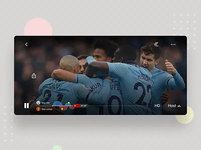 PPS New Player-Playback app football iphone iphonex live player soccer suning user experience user interface video