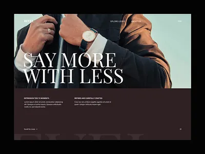 Revel Interaction brand design digital interaction interactive layout luxury motion revel scroll typography ui uiux user interface ux ux animation watches web website
