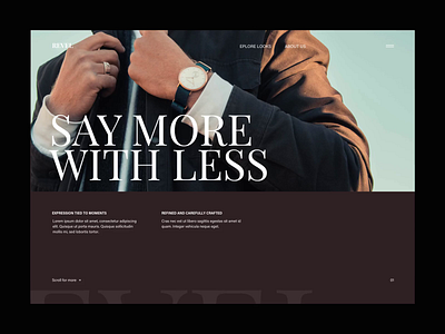 Revel Interaction brand design digital interaction interactive layout luxury motion revel scroll typography ui uiux user interface ux ux animation watches web website