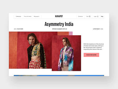 Kanapot Spring Summer 2019 e commerce fashion ui ux web