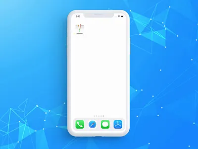 Cesium – Fast Login animation blue and white face id fast login ios minimal app design mobile app design mobile app experience mobile app icon pin code splash screen ui
