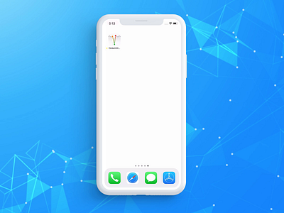 Cesium – Fast Login animation blue and white face id fast login ios minimal app design mobile app design mobile app experience mobile app icon pin code splash screen ui