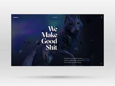 Dogstudio - New Website 3d dogstudio portfolio video webdesign webgl website